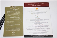 Fred Couples 2013 Hall Of Fame Induction Package W/ Pin, Ticket, Program, & 3 8 X 10 Career Photos