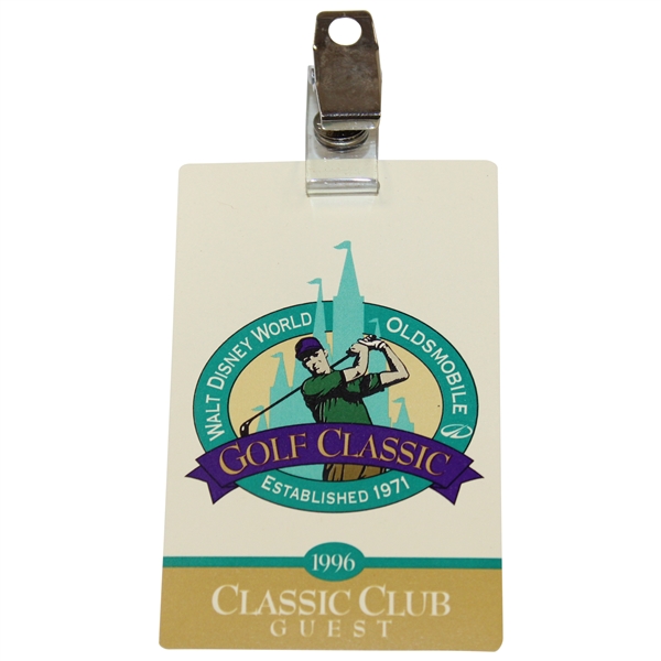 1996 Walt Disney World Series Guest Badge - Tiger Woods 2nd PGA Win 
