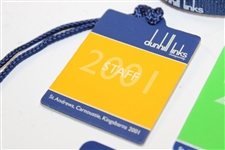 Five (5) Different Dunhill Links Championship Caddy/Staff Badges 1995, 2001, 2002, 2005 & 2007