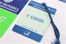 Five (5) Different Dunhill Links Championship Caddy/Staff Badges 1995, 2001, 2002, 2005 & 2007