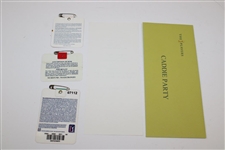 Three (3) Week Long Players Championship Badges 1995, 2002, 2008 & Caddy Party Invite