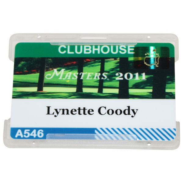 2011 Masters Tournament Clubhouse Badge #A546 - Lynette Coody 