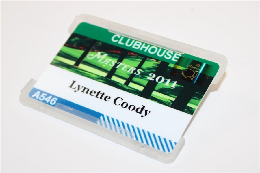 2011 Masters Tournament Clubhouse Badge #A546 - Lynette Coody 