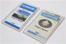 Two (2) Masters Tournament Clubhouse Badges - 1998 & 2000