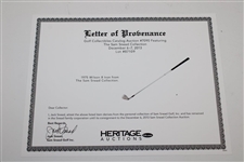 Sam Snead's Wilson 1975 Staff Sam Snead Dynapower 8 Iron w/Family Letter