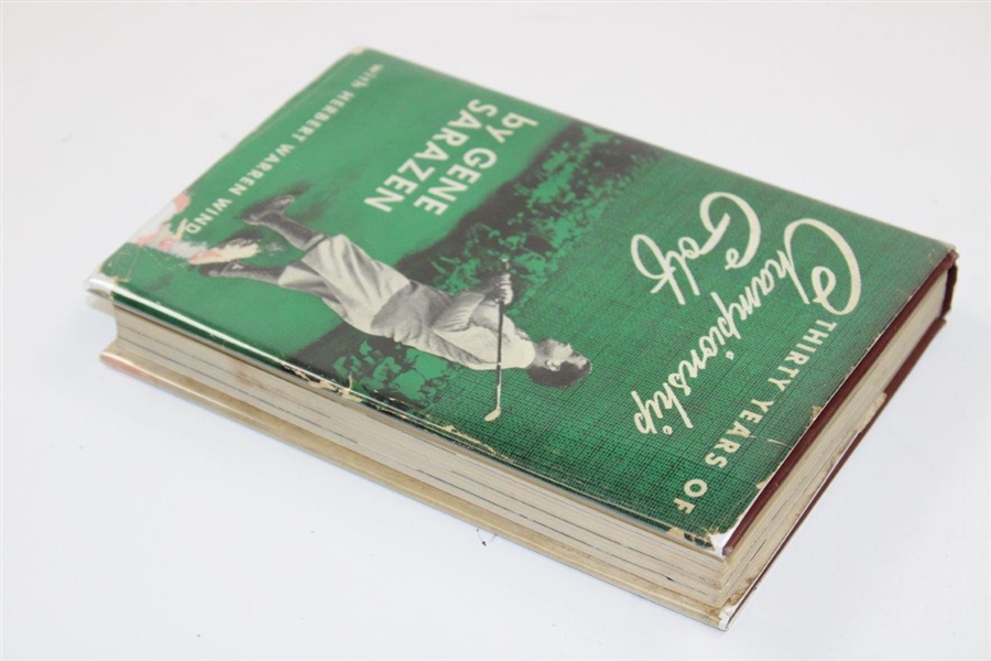 Gene Sarazen Signed 1950 'Thirty Years of Championship Golf' 1st Ed. Book JSA ALOA