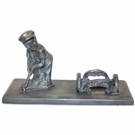 Golfer Putting by Britannia Silver Co. Desk Set