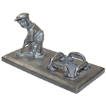 Golfer Putting by Britannia Silver Co. Desk Set