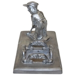 Golfer Putting by Britannia Silver Co. Desk Set