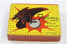 Classic Dozen Wrapped Falcon Steel Center Golf Balls in Original Box