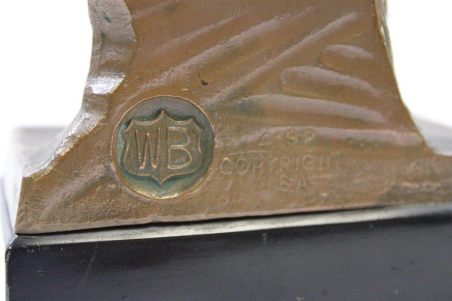 Vintage Brass WB 4192 Copyright USA Trophy with Bobby Jones Likeness