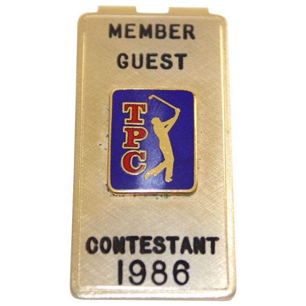 1986 TPC Contestant Member Guest Badge/Clip