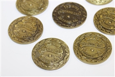 Lot of Thirteen (13) PGA Tour TPC Dedication Opening Day Medallions - Various Years 1980-1992