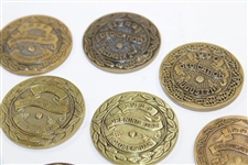 Lot of Thirteen (13) PGA Tour TPC Dedication Opening Day Medallions - Various Years 1980-1992
