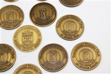 Lot of Fifteen (15) PGA Tour TPC Dedication Opening Day Medallions - Various Years 1996-2004