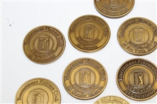 Lot of Fifteen (15) PGA Tour TPC Dedication Opening Day Medallions - Various Years 1996-2004