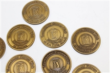 Lot of Fifteen (15) PGA Tour TPC Dedication Opening Day Medallions - Various Years 1996-2004