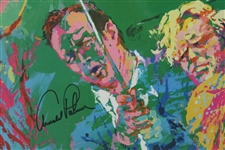 Arnold Palmer, Sam Snead & Gary Player Signed LeRoy Neiman Print - Framed JSA ALOA