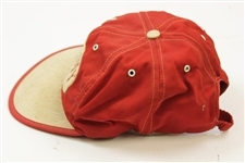 Arnold Palmer & Gary Player Signed Vintage Canadian Open Caddy Red/Tan Hat JSA ALOA
