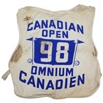 1964 Canadian Open Caddy Bib with Scorecard & Caddie Badge #98