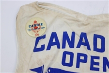 1964 Canadian Open Caddy Bib with Scorecard & Caddie Badge #98