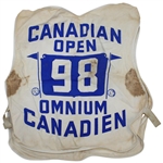 1964 Canadian Open Caddy Bib with Scorecard & Caddie Badge #98