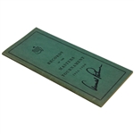 Arnold Palmer Signed 1934-1960 Records of the Masters Tournament Booklet JSA ALOA