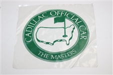 1988 Masters Ydg Book, Caddie Badge, Cadillac Official Car Sticker, Range Bag & Menu
