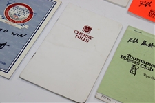 Lot of Eight (8) Signed Ralph Hackett Yardage Books/Player Guides 