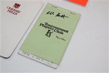 Lot of Eight (8) Signed Ralph Hackett Yardage Books/Player Guides 