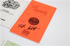 Lot of Eight (8) Signed Ralph Hackett Yardage Books/Player Guides 