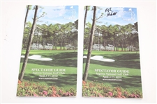 Lot of Six (6) Ralph Hackett Signed Masters Items And 2 Caddie Badges 