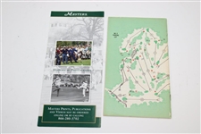 Lot of Six (6) Ralph Hackett Signed Masters Items And 2 Caddie Badges 