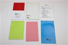 Lot of Six (6) Yardage Books/Greens Guide & Pete Dye Signed Golf Ball 