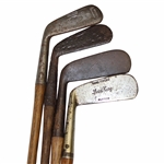 Four LH Vintage Clubs - Spalding Gold Medal/ Stewart/Lonsgworth/Speed King