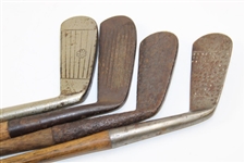 Four LH Vintage Clubs - Spalding Gold Medal/ Stewart/Lonsgworth/Speed King