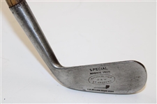 Auchterlonie D&W Stewart Smooth Face Mashie Iron with Shaft Stamp