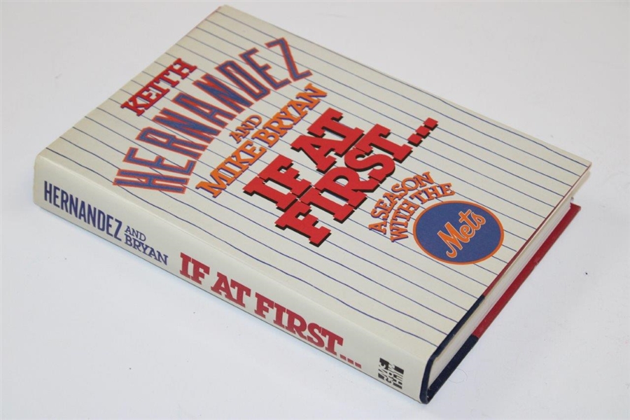 1986 If at First… Book by Keith Hernandez & Mike Bryan -Signed by Both JSA ALOA
