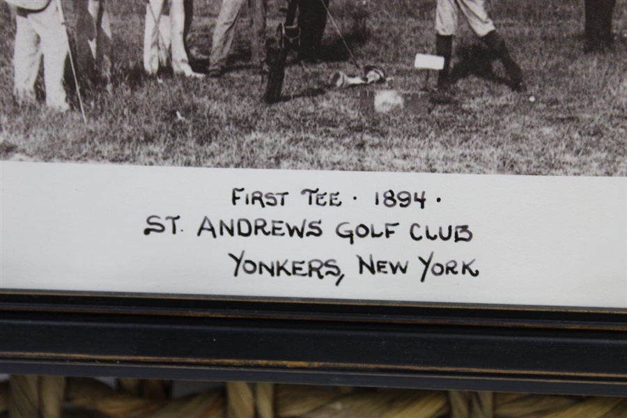 First Tee 1894 St. Andrews Golf Club, Yonkers, NY' Presentation Photo - Framed on Wicker