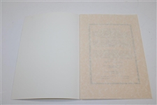 Warren Orlick's 1973 President's Dinner Menu W/ Autographs