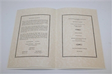 Warren Orlick's 1973 President's Dinner Menu W/ Autographs