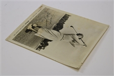 Babe Zaharias Wilson Advisory Staff Photo W/ Corner Holes