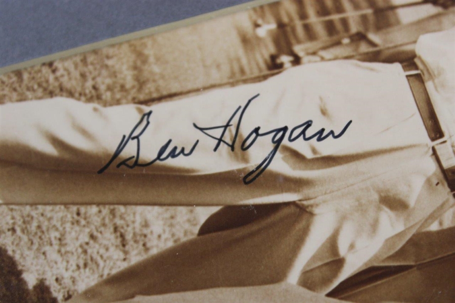 Ben Hogan Signed Matted Photo of Ben Hogan Fooling Around w/Babe & George Zaharias w/JSA