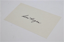 Ben Hogan Signed 3 X 5 w/JSA ALOA