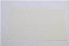 Ben Hogan Signed 3 X 5 w/JSA ALOA