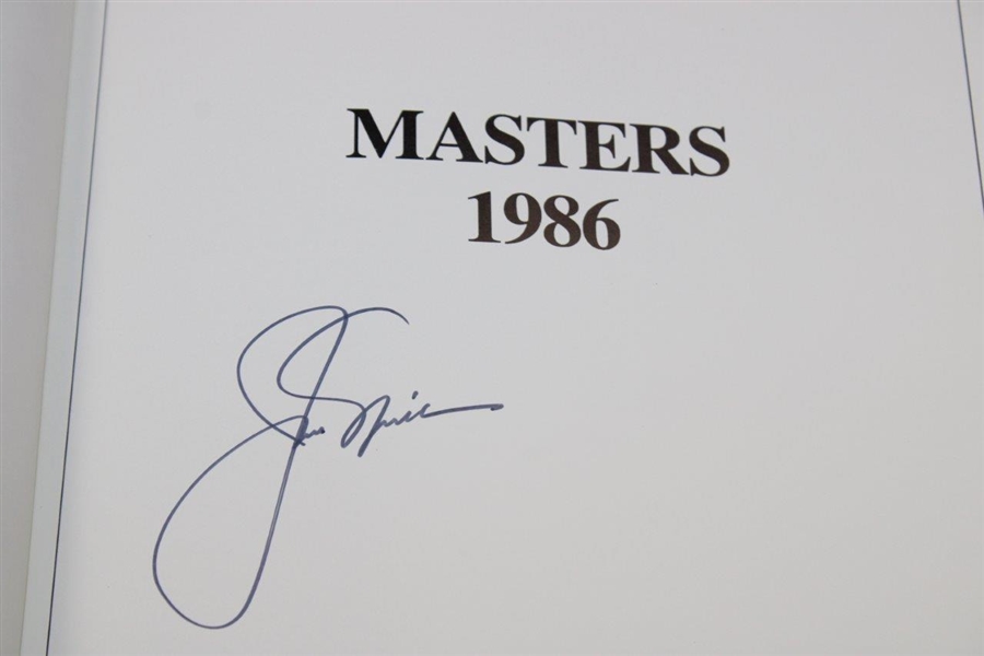Jack Nicklaus Signed 1986 Masters Annual w/JSA ALOA