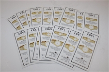 (16) 1991 Ryder Cup Pairing Sheets In Great Condition