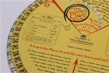 Wilson Advertisement Of Golf Clubs On Back The Roto Chart For Golfers 1934 