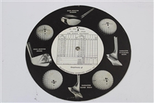 Wilson Advertisement Of Golf Clubs On Back The Roto Chart For Golfers 1934 