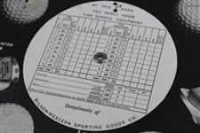 Wilson Advertisement Of Golf Clubs On Back The Roto Chart For Golfers 1934 